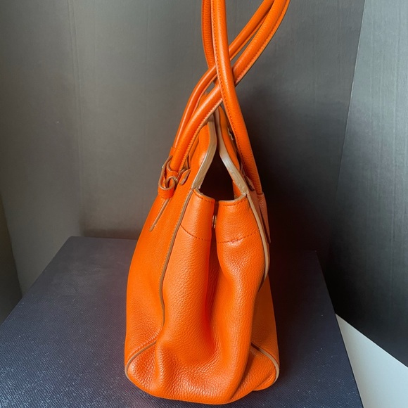 PradaCuir Frame Convertible Tote Canvas and Saffia - Picture 4 of 16